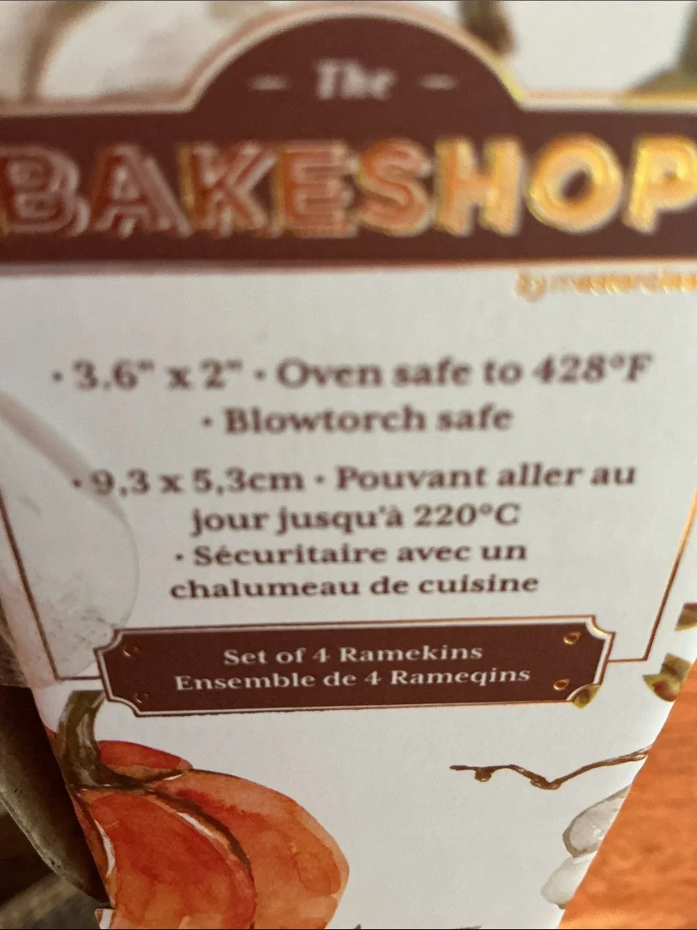 Bakeshop Fall/Autumn Ramekins - Set of 4